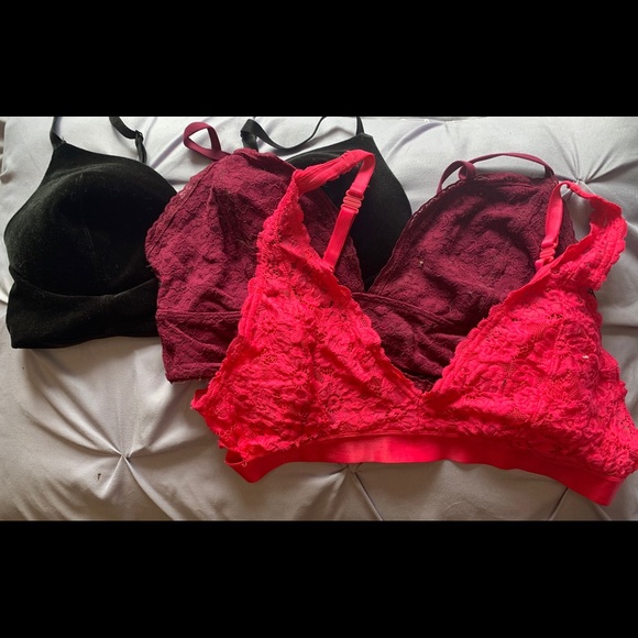 Other - 2 for $40 💜 Pack of 3 bralettes large!